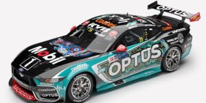 1:43 Scale. Chaz Mostert. Mobil 1 Optus Racing #25 Ford Mustang GT - 2025 Darwin Triple Crown Indigenous Round