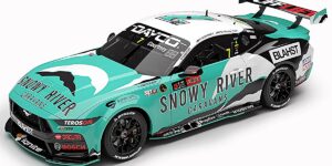 1:43 Scale. James Courtney/ Jack Perkins. Snowy River Racing #7 Ford Mustang GT – 2025 Repco Bathurst 1000
