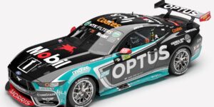 1:43 Scale. Chaz Mostert. Mobil 1 Optus Racing #25 Ford Mustang GT - 2025 Repco Supercars Championship Winner