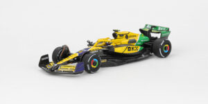 1:64 Scale. McLaren MCL38 #4 Lando Norris 2024 F1 Monaco GP. MINI GT