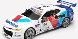 1:43 Scale. James Moffat / Nathan Herne. Team Valvoline GRM #34 Chevrolet Camaro ZL1 2026 Repco Bathurst 1000 Wildcard