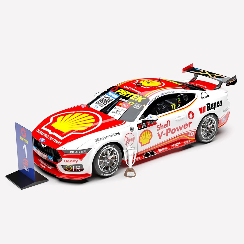 1:18 Scale. Brodie Kostecki #17. Ford Mustang GT. Shell V-Power Racing Team - 2026 Repco Bathurst 1000 Winner