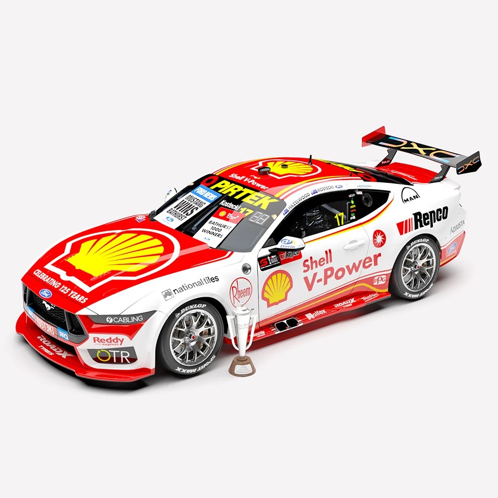 1:12 Scale. Brodie Kostecki #17. Ford Mustang GT. Shell V-Power Racing Team – 2026 Repco Bathurst 1000 Winner