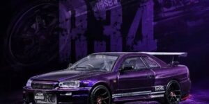1:64 Scale. Top Secret Nissan Skyline GT-R BNR34 Midnight Purple (2026 WTAC Edition)